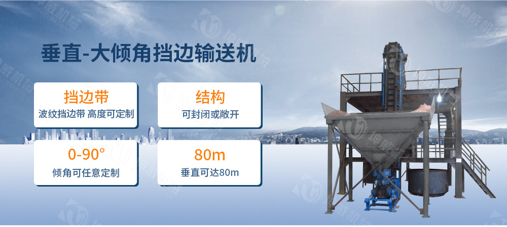 垂直大傾角皮帶機(jī)簡(jiǎn)介